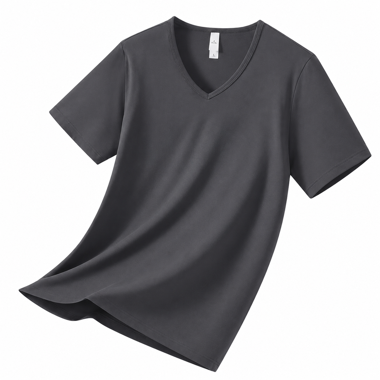 Dark Grey V-neck T-shirt
