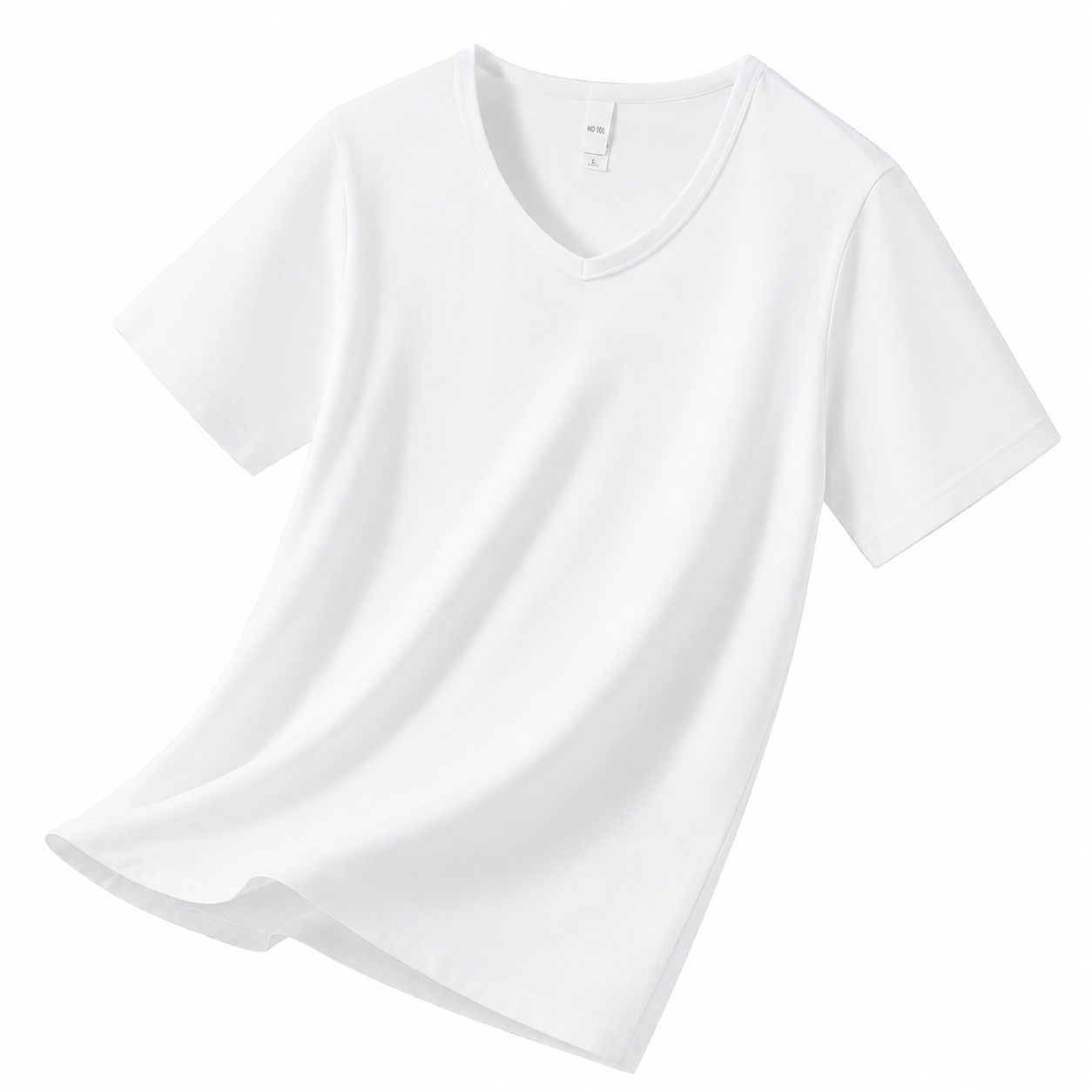 White V-neck T-shirt