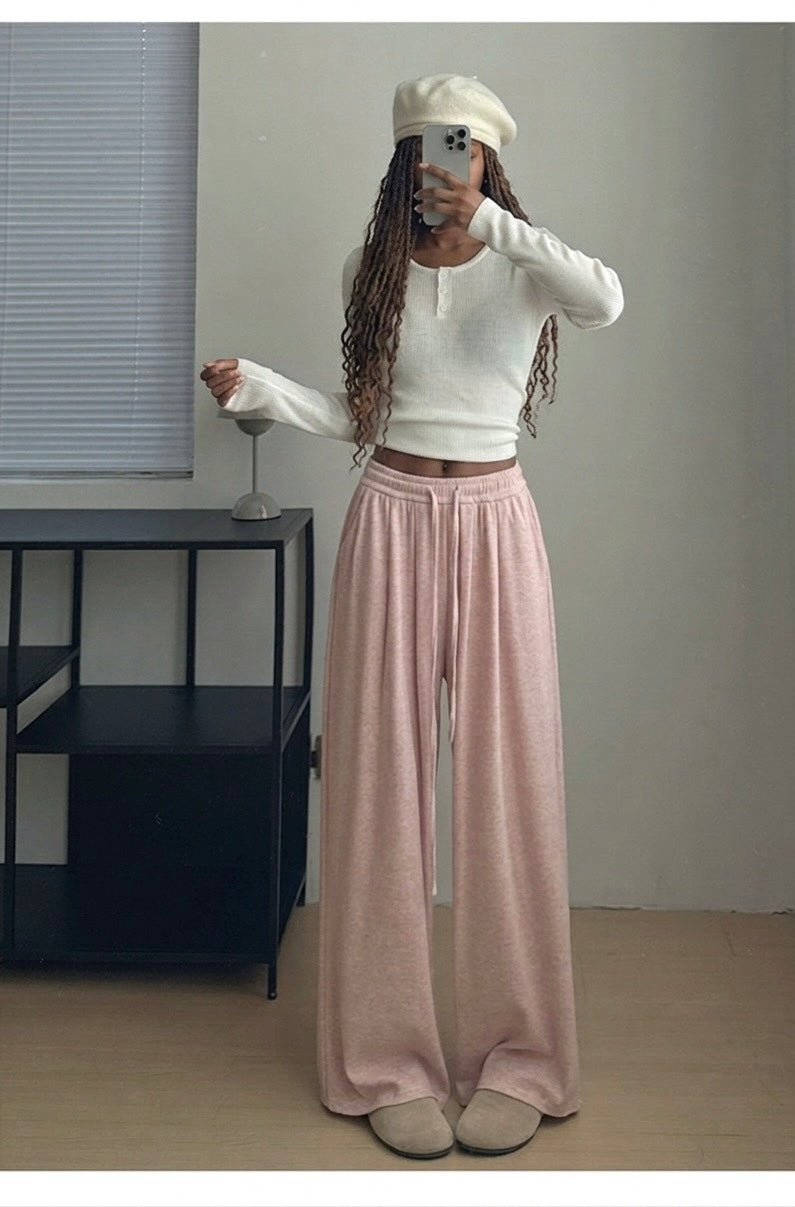 Heather Pink Feminine pant (Stretchy relaxed fit)