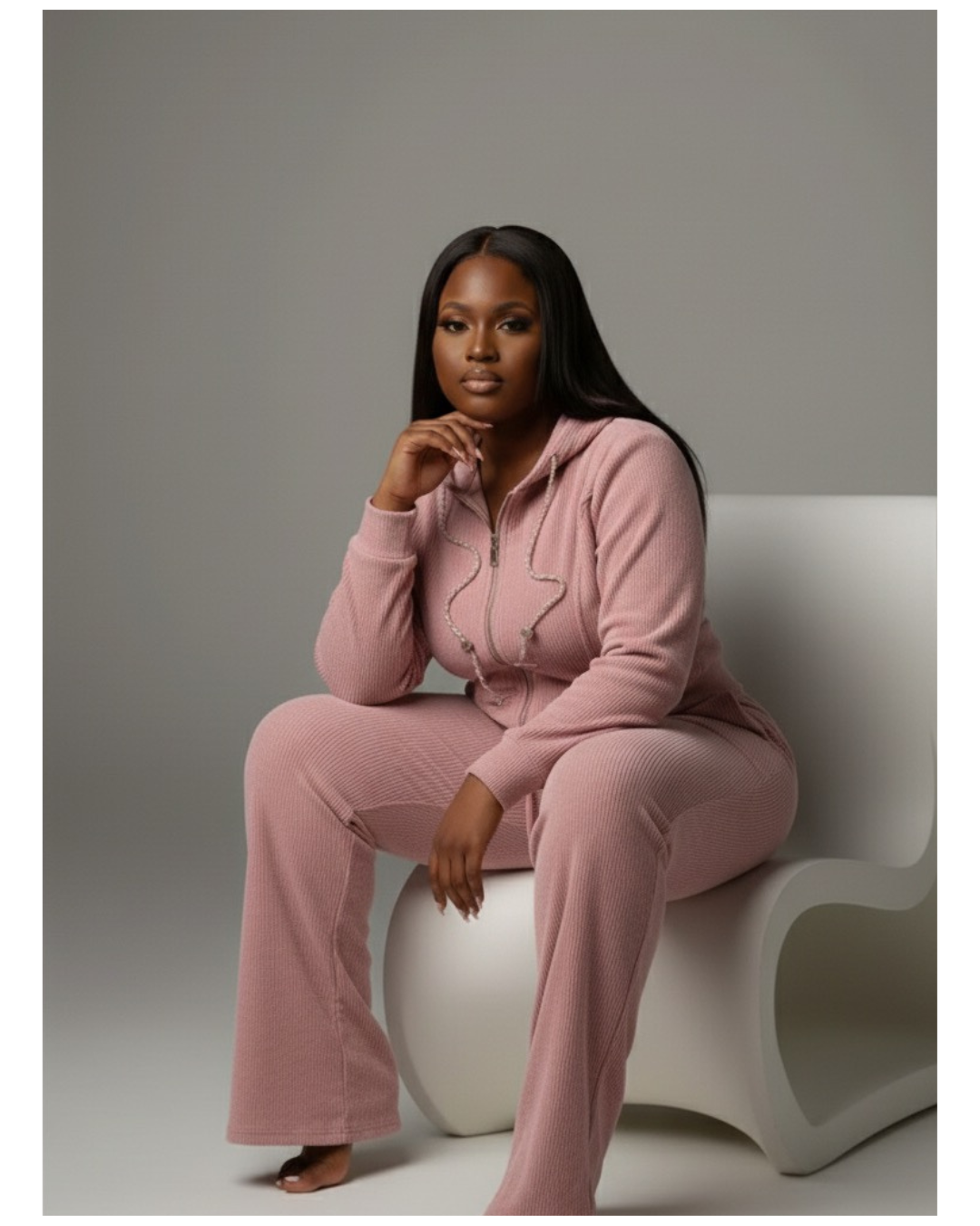 Stretchy Peach Set (Cotton & Spandex)