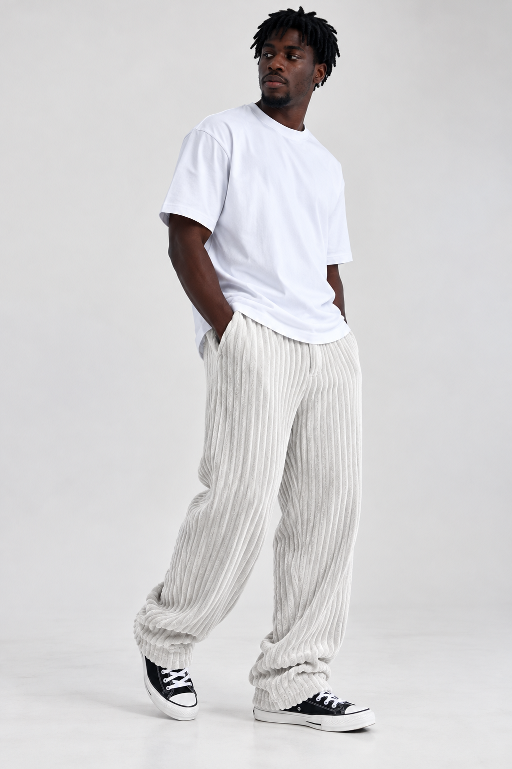 Off-white Wide-leg Sweatpant (Thick Corduroy)