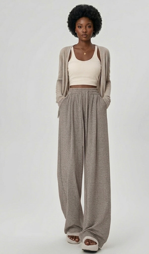 Mocha Feminine pant (Stretchy relaxed fit)
