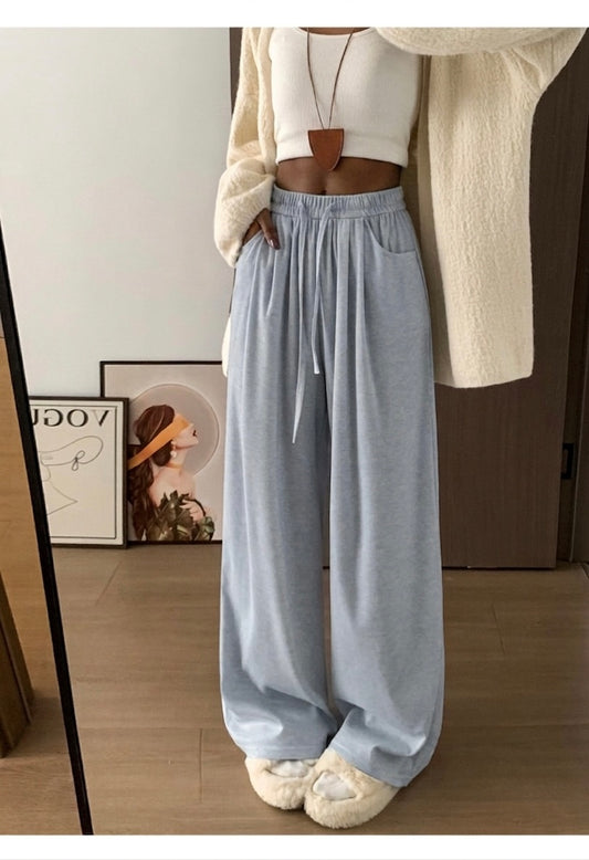 Heather Blue Feminine pant (Stretchy relaxed fit)