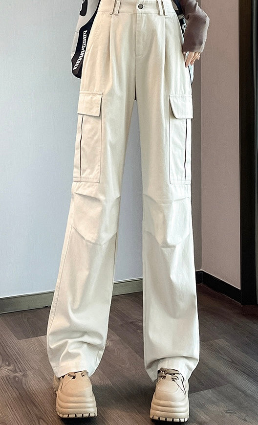 Offwhite Cargo Sweat-pant (Polyester)
