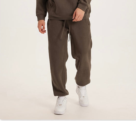 Brown cuff pants (Heavy Cotton)
