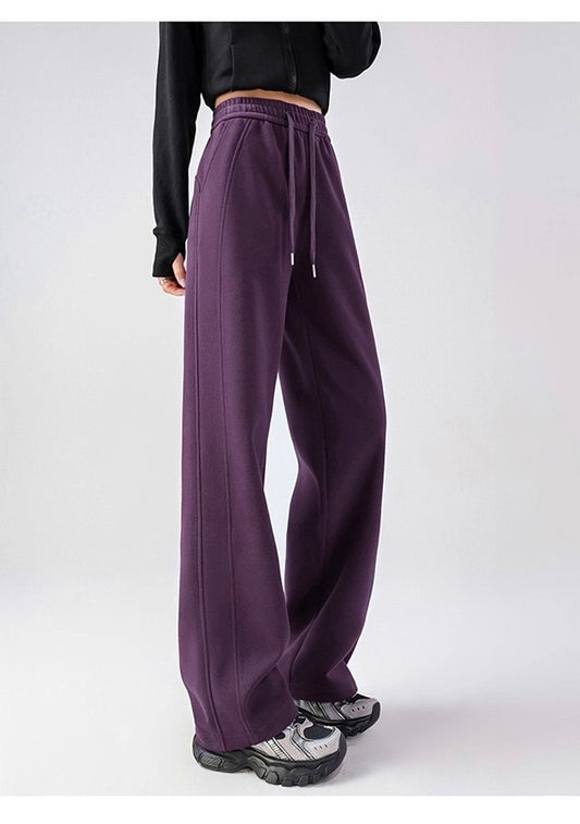 Purple Polyester Sweatpant (relaxed fit)