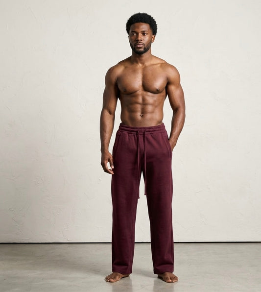 Dark maroon Straight-Cut (Extra Heavy Cotton & Wool)