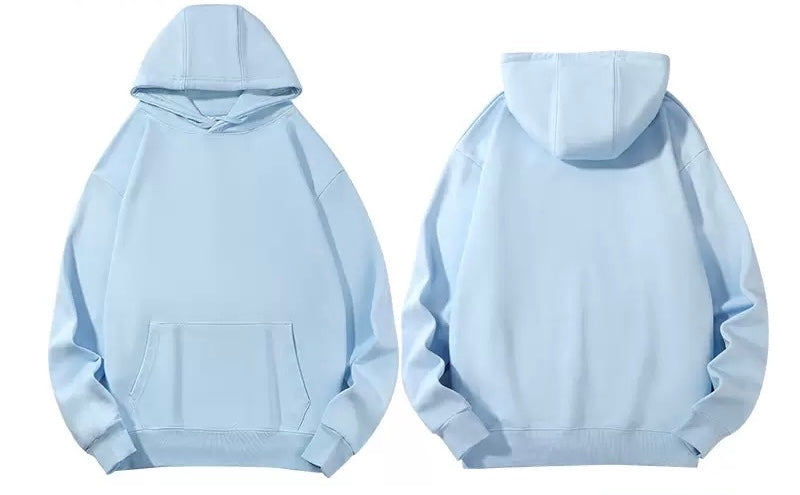 Skyblue Hoodie (Heavy Cotton & Wool)