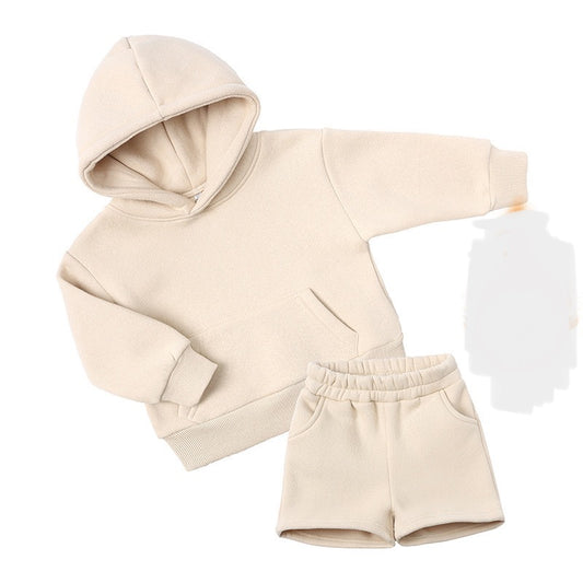 Nude Heavy Cotton Hoodie & pant (Kids Set)