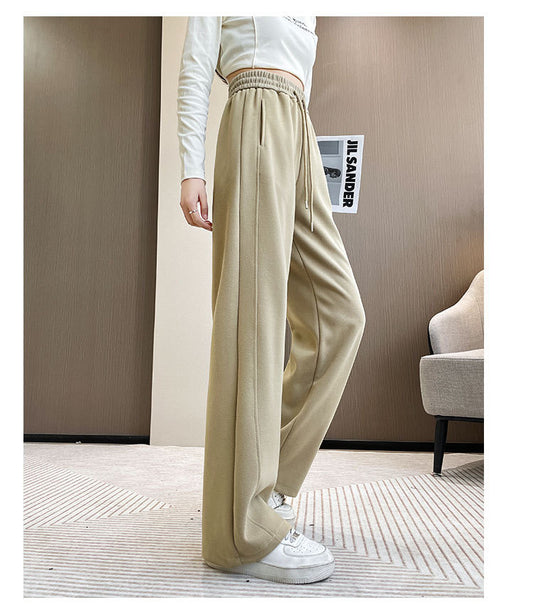 Nude Cotton Wide-leg Sweat-pant