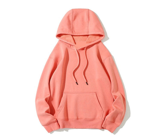 Dark Peach Hoodie (Heavy Cotton & Wool)