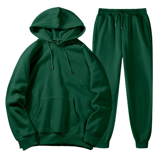 Forest Green Jogger set(Polyester & Wool)