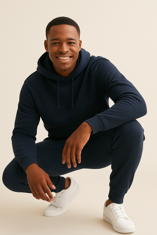 Navyblue Hoodie, Sweatshirt, Pant Bundle (Heavy Cotton & Wool)