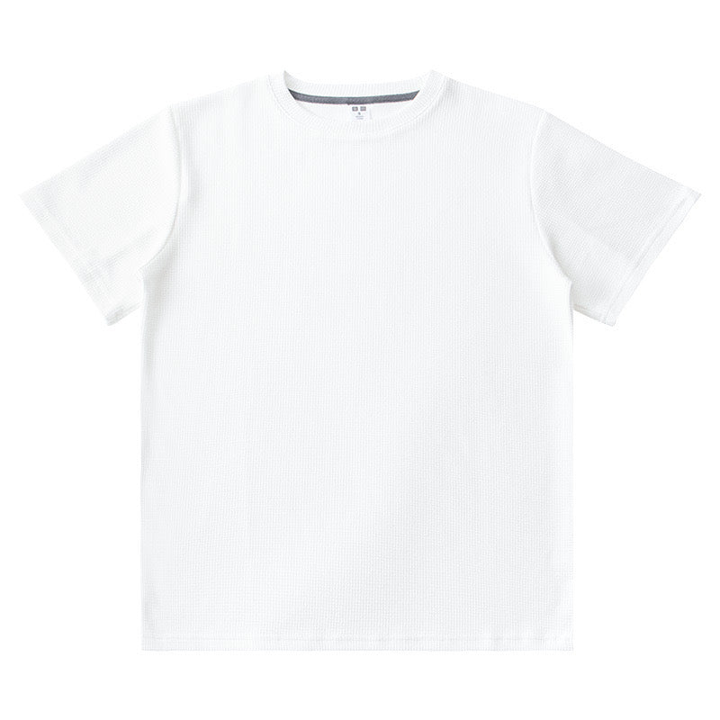 300gsm White Waffle Cotton (Mid-Weight)