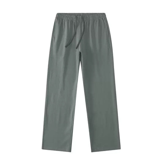Pale Green Wide-leg 220g Cotton non-Scimitar Sweatpant