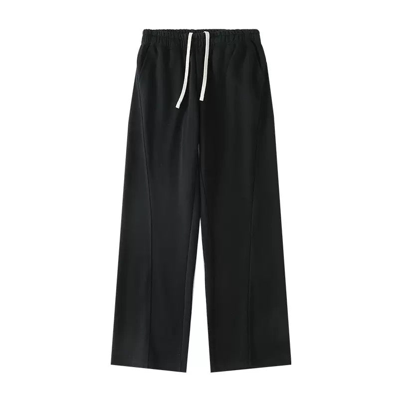 Black Wide-leg Cotton 340g Scimitar Sweatpant