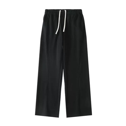 Black Wide-leg Cotton 340g Scimitar Sweatpant