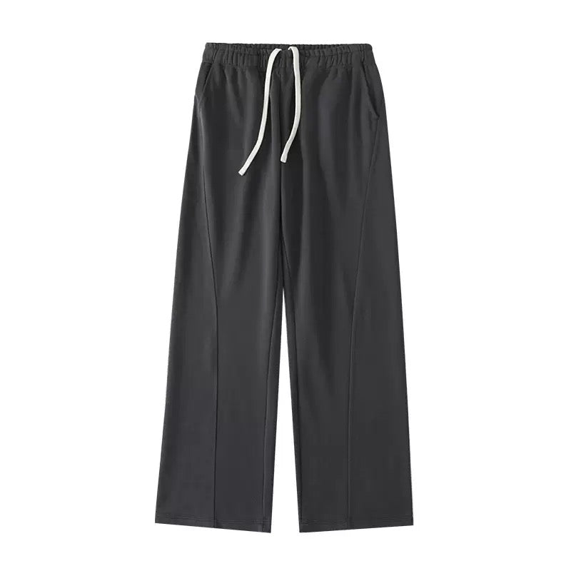 Dark Grey Wide-leg 340g Cotton Scimitar Sweatpant