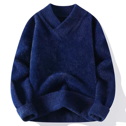 Navyblue Extra Thick Mint Velvet Sweatshirt