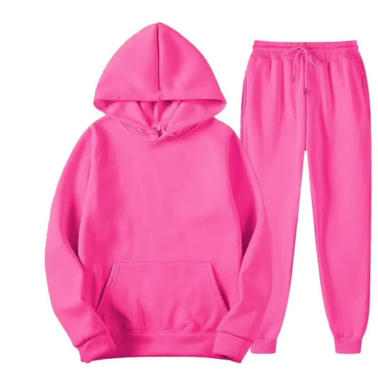 Pink 2pc Set(Polyester & Wool)