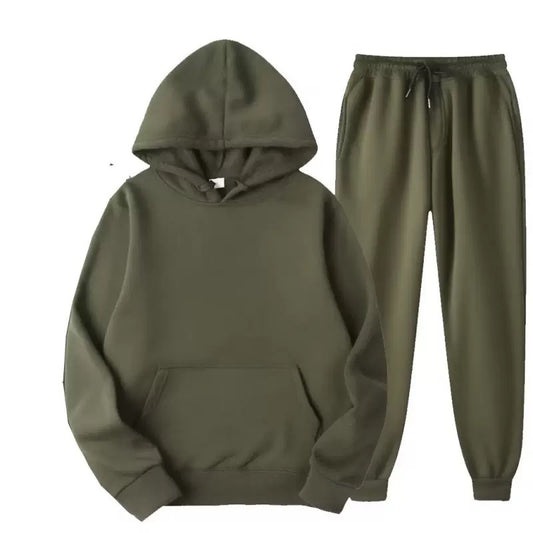 Army Green 2pc Set(Polyester & Wool)
