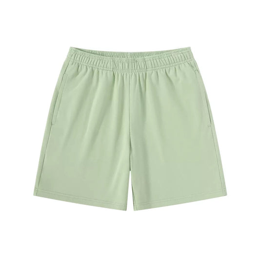 Sage Green Heavy Cotton Basic Shorts