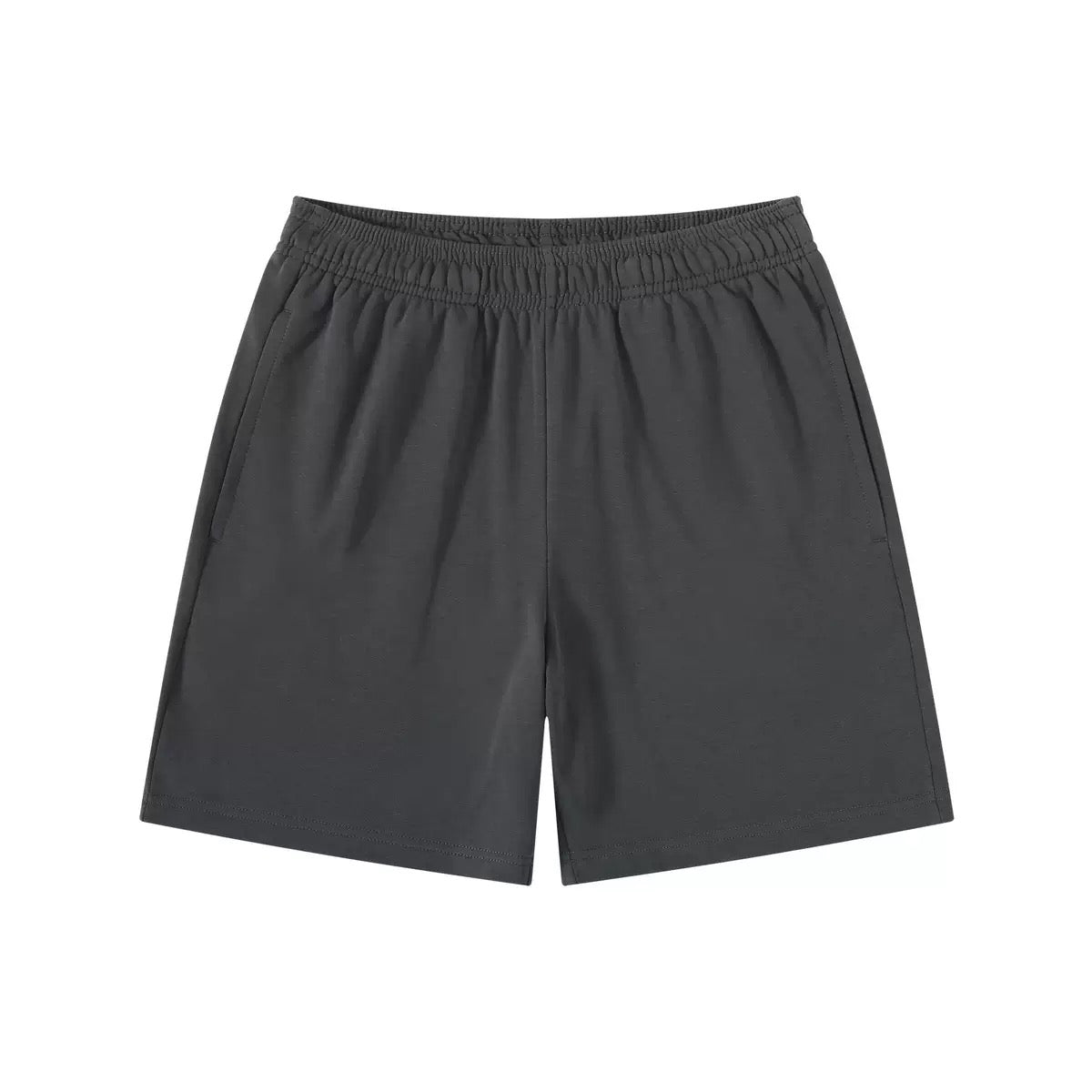 Dark Grey Heavy Cotton Basic Shorts