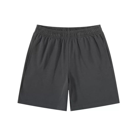 Dark Grey Heavy Cotton Basic Shorts