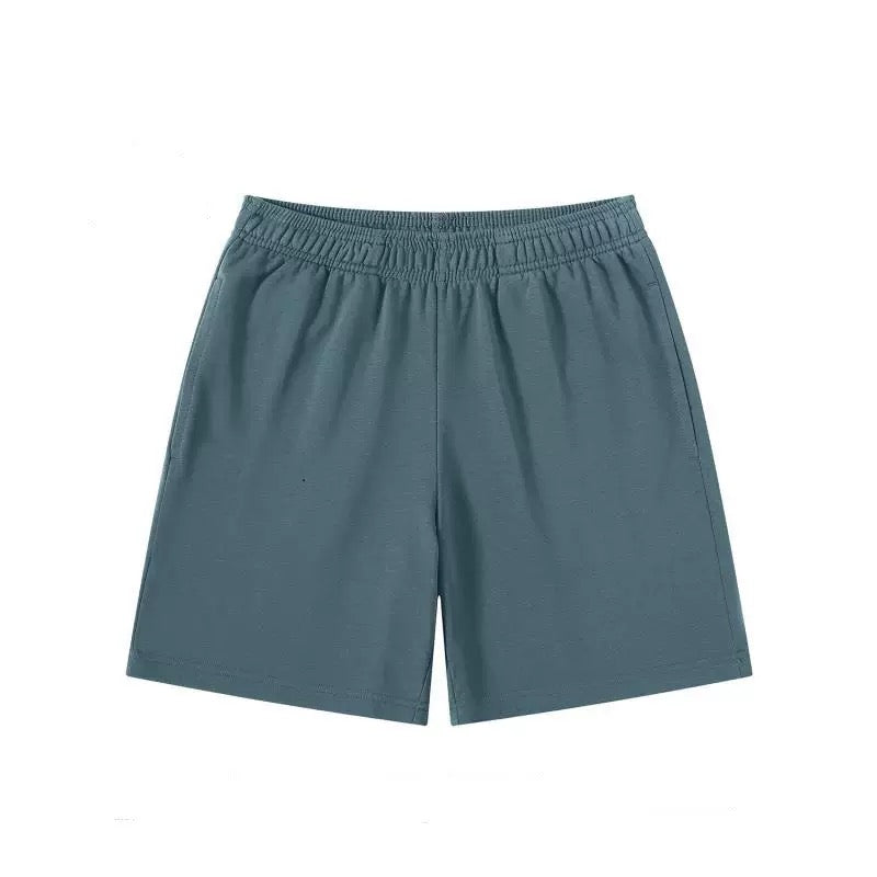 Grey-Blue Heavy Cotton Basic Shorts