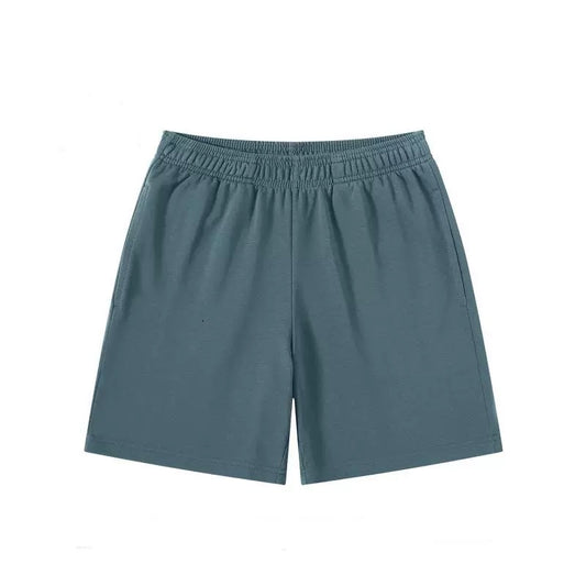 Grey-Blue Heavy Cotton Basic Shorts