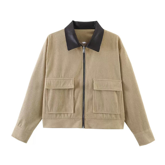 Khaki POLO Jacket (Corduroy)